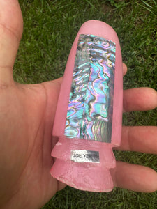 Joe Yee Pink Pearl Beauty Abalone shell sides Super Plunger Rare Classic* New