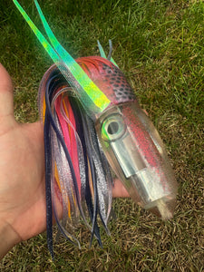 big island fishing lures BigEye 6" Offshore Trolling Lure Unrigged Evolution any basement Rapala Giant Lure Silver Black