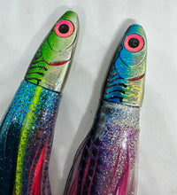 🔥2.0 Blue or Green Mackerel Solid Fishheads matching IOC Skirts