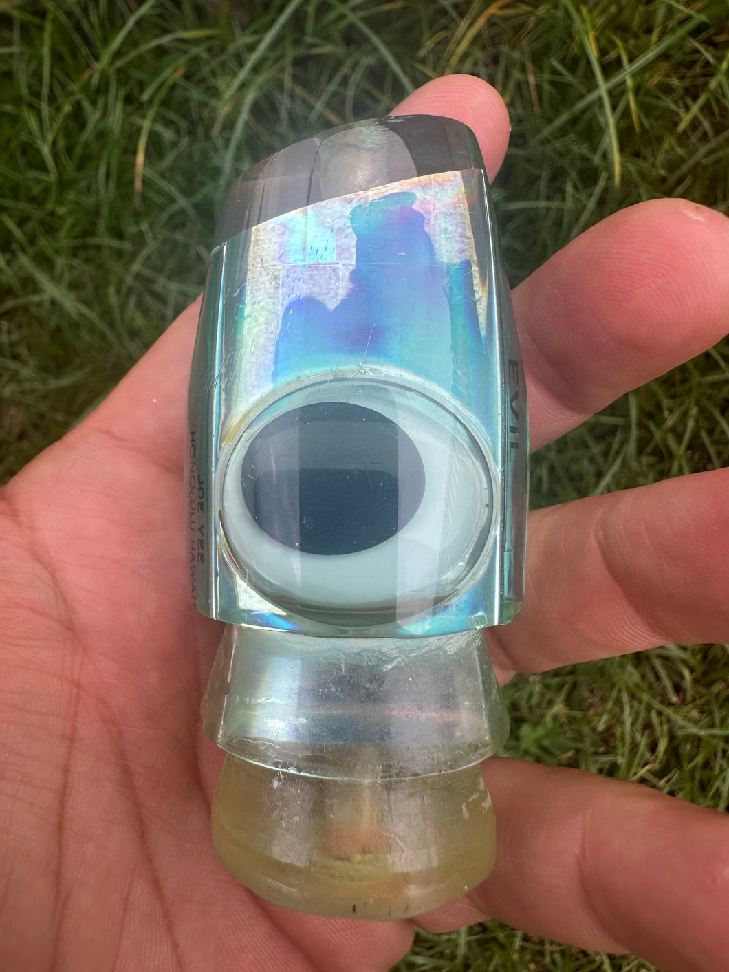 Joe Yee Rare USED Vintage Ice Blue rainbow tape sides Evil Classic Teddy Bear Eyes Apollo #1