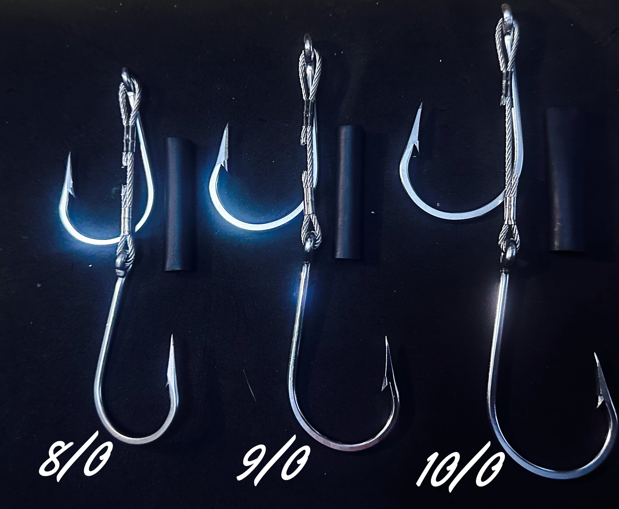 Fixed Hook Rigs Stainless Steel Mustad Style hook rigs (Korean) – island Offshore Big ...