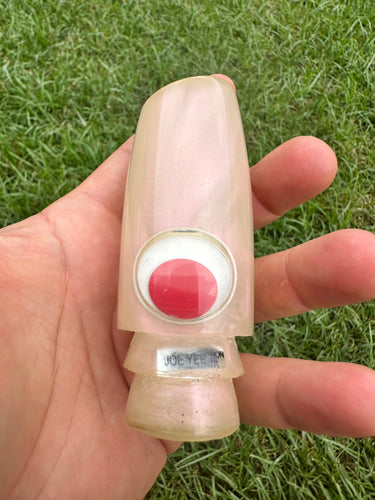 Epic Vintage Joe Yee Pink Pearl Medium Plunger with red Teddy Bear eyes!