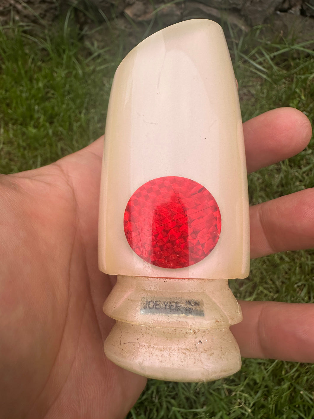 Vintage Joe Yee Rare Kona Cut Pink Strawberry Pearl Super Plunger with classic Red Eyes🔥