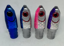 Ahi Bullets Fisheads Small 9” KEEL WEIGHTED Triple skirt saddles*