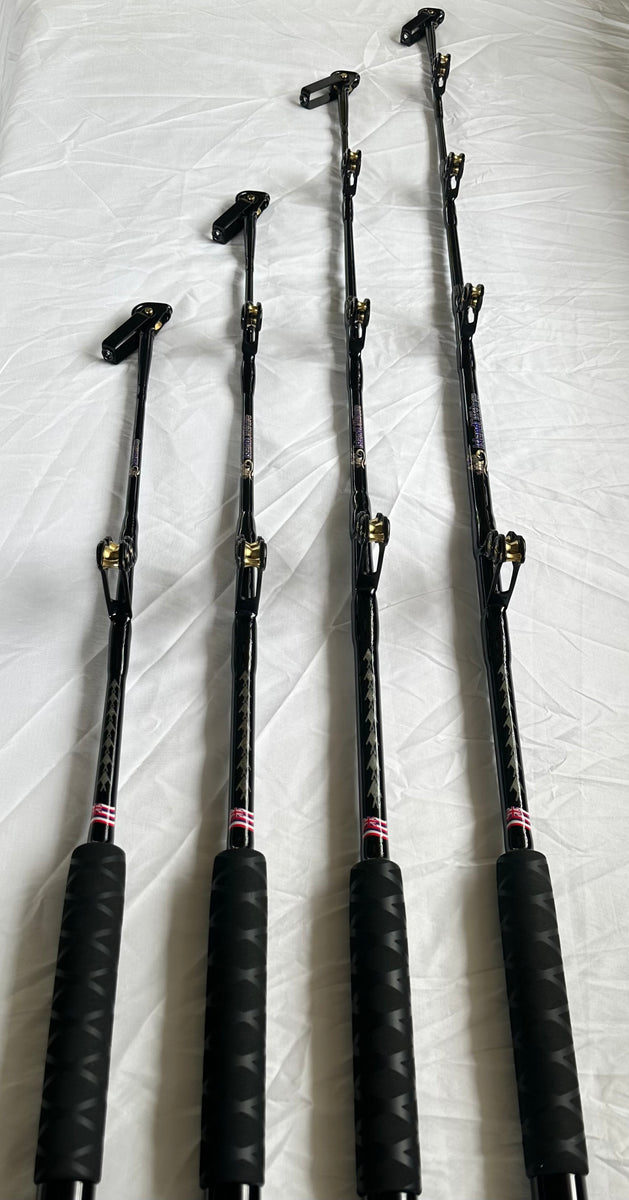 80 class Rods Hawaiian Blackout Stubbie Rods – island Offshore Big Game ...